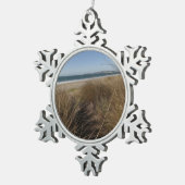 Limantour Beach am Point Reyes National Seashore I Schneeflocken Zinn-Ornament (Rechts)