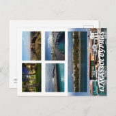 Limassol cyprus Postcard Stadt Nacht modern Postkarte (Vorne/Hinten)