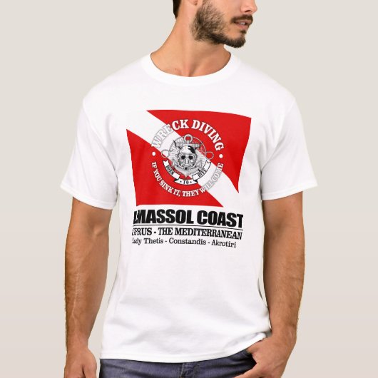 Limassol-Küste (Wracktauchen) T-Shirt (Vorderseite)