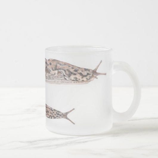 Limax maximus - Watercolor-Tasse Mattglastasse (Rechts)