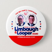 Limbaugh & Looper 2020 Button (Vorderseite)