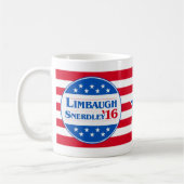 Limbaugh Snerdley 2016 Kaffeetasse (Links)