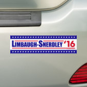 Limbaugh-Snerdley für Präsidenten 2016 Autoaufkleber (Auf Auto)