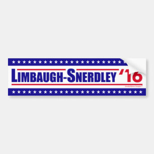Limbaugh-Snerdley für Präsidenten 2016 Autoaufkleber