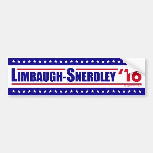Limbaugh-Snerdley für Präsidenten 2016 Autoaufkleber (Vorne)