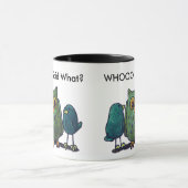 LimbBirds Schwarzes 11 Unze-Wecker-Tasse Tasse (Zentrum)
