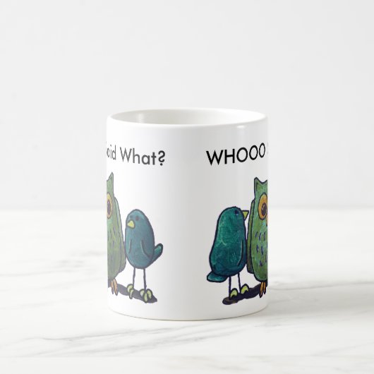LimbBirds Schwarzes 11 Unze-Wecker-Tasse Tasse (Mittel)