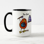 LimbBirds Schwarzes 15 Unze-Wecker-Tasse Tasse (Links)