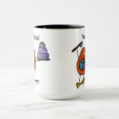 LimbBirds Schwarzes 15 Unze-Wecker-Tasse Tasse (Zentrum)