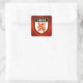 Limburg Flag Quadratischer Aufkleber (Tasche)