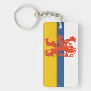 Limburg-Niederlande-Flaggensymbol Schlüsselanhänger