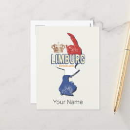 Limburg Niederlande Karte Niederländisch Vintag So