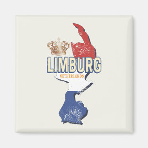 Limburg Niederlande Karte Niederländisch Vintag So Magnet