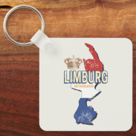 Limburg Niederlande Karte Niederländisch Vintag So Schlüsselanhänger