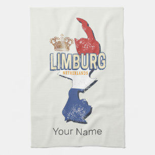 Limburg Niederlande Karte Niederländisch Vintage S Geschirrtuch