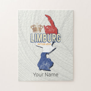 Limburg Niederlande Karte Niederländisch Vintage S Puzzle