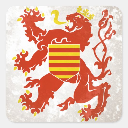 Limburg Quadratischer Aufkleber (Vorderseite)