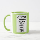 Lime 4:6 Bilderrahmen 2 x Foto Custom Combo Tasse (Links)