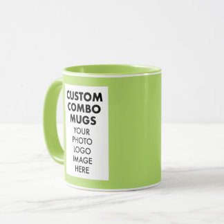 Lime 4:6 Bilderrahmen 2 x Foto Custom Combo Tasse