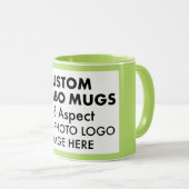 Lime 4:6 Bilderrahmen im Landschaftsformat Benutze Tasse (VorderseiteRechts)