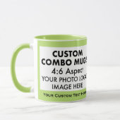 Lime 4:6 Landschaft 2 x Bilderrahmen Benutzerdefin Tasse (Links)