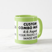 Lime 4:6 Landschaft 2 x Bilderrahmen Benutzerdefin Tasse (VorderseiteRechts)