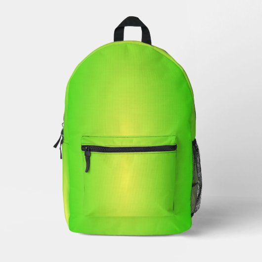 Lime Bedruckter Rucksack (Vorderseite)