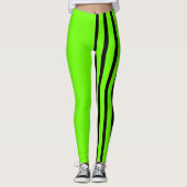 Lime & Black Jester Leggings (Vorderseite)