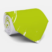 Lime Brush Modern White Background Krawatte (Gerollt)