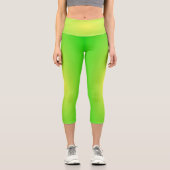 Lime Capri Leggings (Vorderseite)