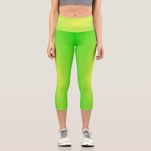 Lime Capri Leggings (Vorderseite)