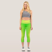Lime Capri Leggings (Vorderseite)