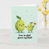 Lime - Freut mich, dass du mein Dad bist Karte (Gelbe Blume)