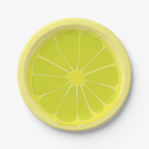 Lime-Frucht-Party Pappteller