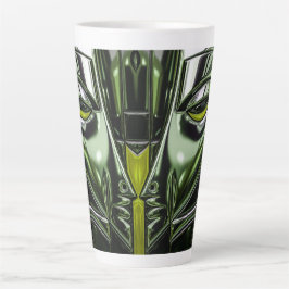 Lime Glow Metallkunst Milchtasse