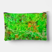 Lime green abstract Cut Sew Bag,Deep green delight Zubehörtasche (Rückseite)