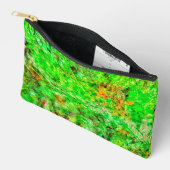 Lime green abstract Cut Sew Bag,Deep green delight Zubehörtasche (Offen)
