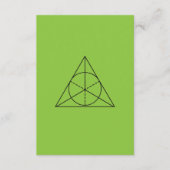 Lime Green Abstract Wallpaper | Minimal Design Begleitkarte (Vorderseite)