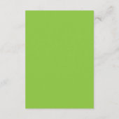 Lime Green Abstract Wallpaper | Minimal Design Begleitkarte (Rückseite)