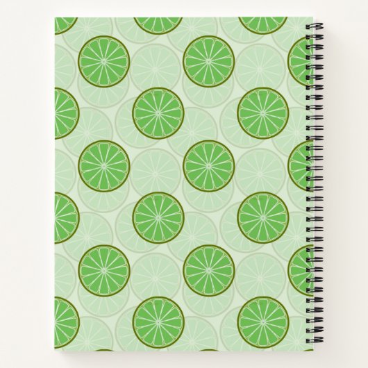 Lime Green Aesthetic Notebook Notizblock (Rückseite)