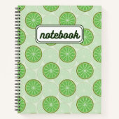 Lime Green Aesthetic Notebook Notizblock (Vorderseite)