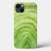 Lime Green Agate II Wasserfarbmuster Case-Mate iPhone Hülle (Rückseite)