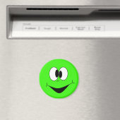 Lime Green Albern Googlie Eyes Face Magnet (In Situ (Geschirrspüler))