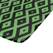 Lime green and black diamond pattern schneidebrett (Ecke)
