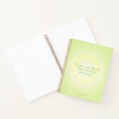 Lime Green Aura Message Notebook Notizblock (Innenseite)