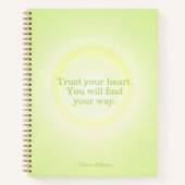 Lime Green Aura Message Notebook Notizblock (Vorderseite)