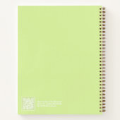 Lime Green Aura Message Notebook Notizblock (Rückseite)