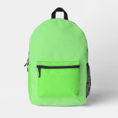 Lime Green Backpack Bedruckter Rucksack (Vorderseite)