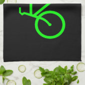 Lime Green Bike Handtuch (Gefaltet)
