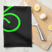 Lime Green Bike Handtuch (Viertel Falte)